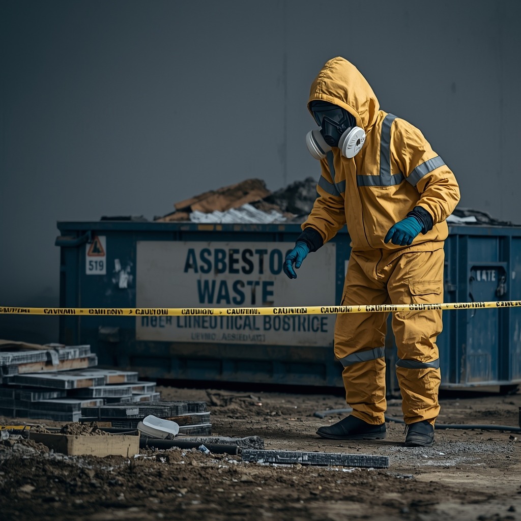 lucid-origin_A_worker_in_a_hazardous_material_suit_with_a_full-face_respirator_and_gloves_is_-0